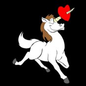 Unicorn love heart