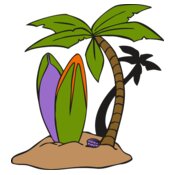 Surf Palm Tree