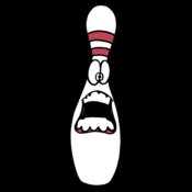 Bowling Pin Scared Face