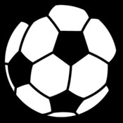 Soccer ball black white